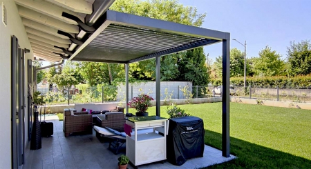 Biopergola Smart 165 addossata