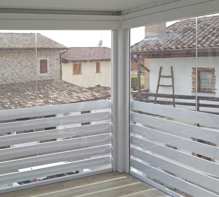 Biopergola Smart 165 e Biozip Cristal