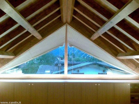 Tenda plisse triangolare